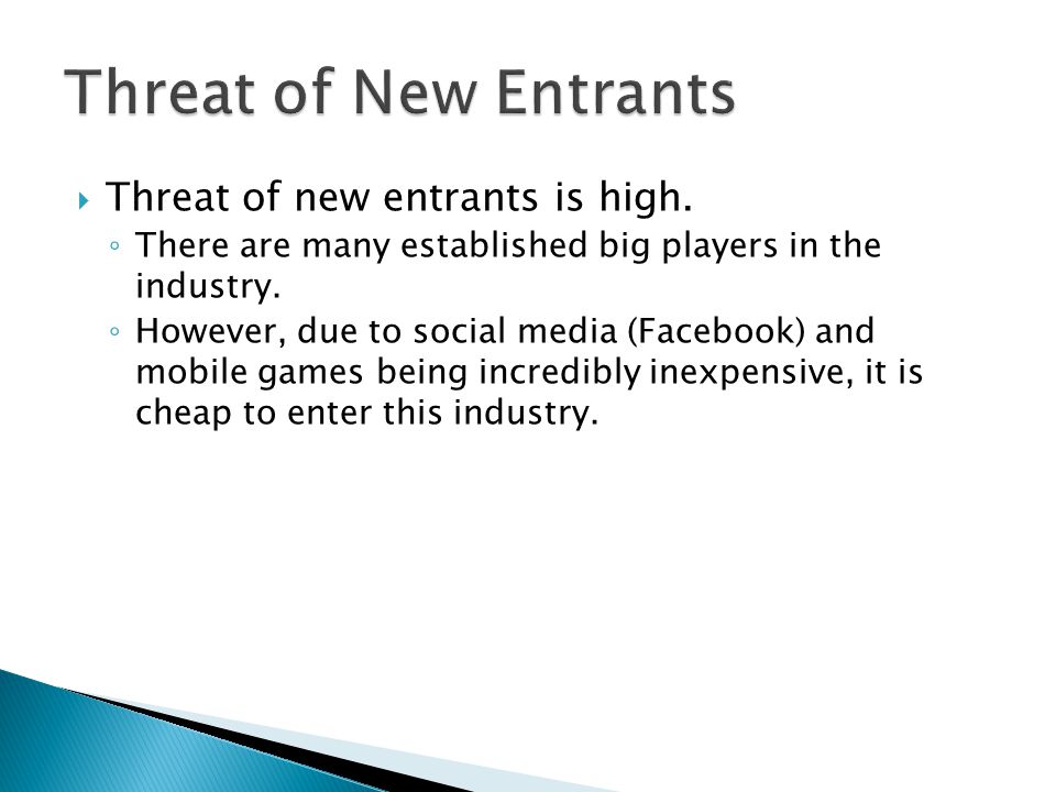 Mobile industry threat of potential new